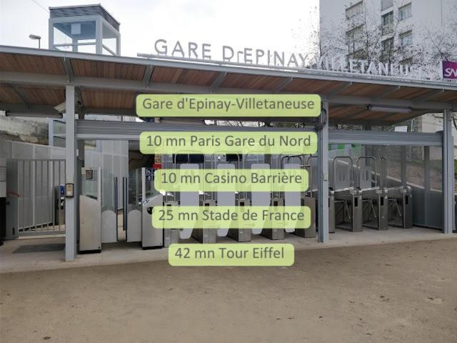 Gare En Face A Pied - Paris 10Mn - Parking Prive Gratuit - De 1 A 8 Personnes - Souplex - Tout Equipe - Entierement Renove Montmagny 외부 사진